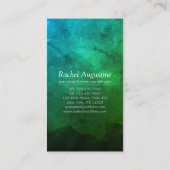 Yoga-Mediationslehrer des Naturlehrers Reiki Visitenkarte (Rückseite)