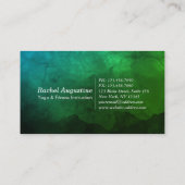 Yoga-Mediationslehrer des Naturlehrers Reiki Visitenkarte (Rückseite)