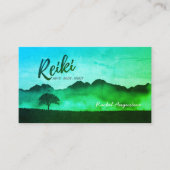 Yoga-Mediationslehrer des Naturlehrers Reiki Visitenkarte (Vorderseite)