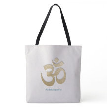 Yoga Mediator für White & Gold OM Symbol