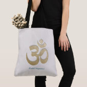 Yoga Mediator für White & Gold OM Symbol Tasche (Von Nahem)