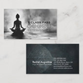 Yoga Medical Instructor Lotus Pose 5 Class Pass Treuekarte (Vorne/Hinten)