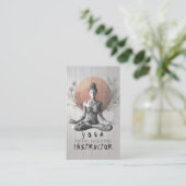 Yoga Medical Instructor Lotus Pose Reiki Master Visitenkarte (Stehend Vorderseite)