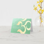 Yoga Medical Trainer für den Lebensunterhalt Karte (Gelbe Blume)