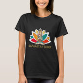 Yoga Meditat Exhale Inhalation Tipsy Trinken Namas T-Shirt (Vorderseite)