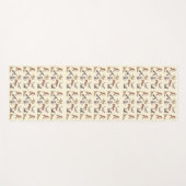 Yoga Meditating, Cat Yoga Pattern Yogamatte (Vorderseite (Horizontal))