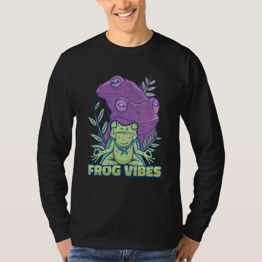 Yoga Meditating Frog T-Shirt (Vorderseite)