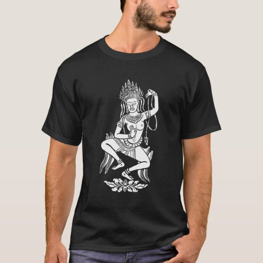 Yoga Meditation Apsara Dance Nymph Buddhistische S T-Shirt (Vorderseite)