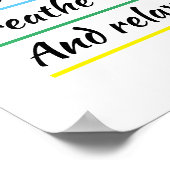 Yoga-Meditation Atmen Sie ein Plakat aus (Ecke)