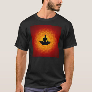 Yoga - Meditation auf Mandala T-Shirt