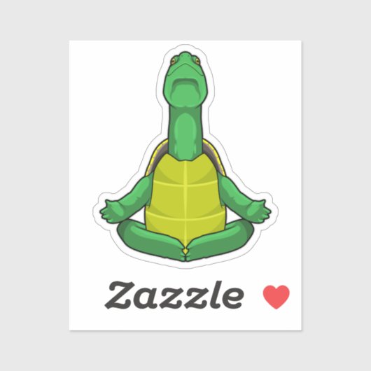 Yoga-Meditation Aufkleber (Blatt)