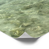 Yoga & Meditation Beach "atmen" Geist Poster (Ecke)