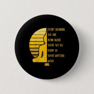 Yoga-Meditation-Buddha-Geschenk Yoga-Lehrer Button