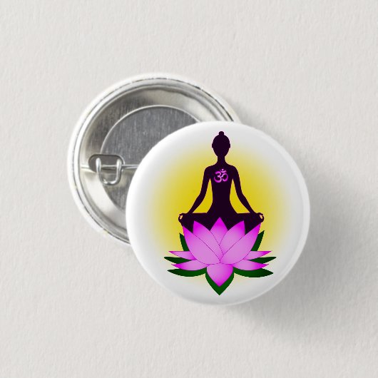 Yoga-Meditation Button (Vorne & Hinten)