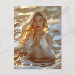 YOGA - MEDITATION - CARPE DIEM - WELLNESS POSTKARTE