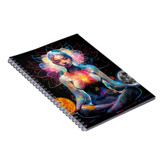 Yoga, Meditation, Chakra Notizblock (Rechte Seite)