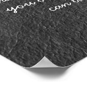 YOGA Meditation Chic Black Gold OM Mandala Quotes Poster (Ecke)