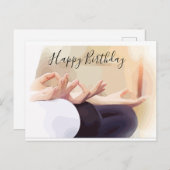 Yoga Meditation des Zeigefingers Geburtskarte Postkarte (Vorne/Hinten)