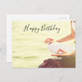 Yoga Meditation des Zeigefingers Geburtskarte Postkarte (Vorne/Hinten)