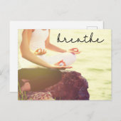 Yoga Meditation des Zeigefingers Geburtskarte Postkarte (Vorne/Hinten)