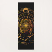 Yoga Meditation Design Yogamatte (Rückseite)