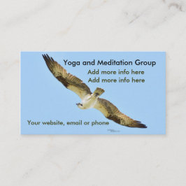 Yoga Meditation Falken osprek Business Cards Visitenkarte