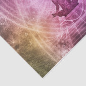 Yoga Meditation Farbenfrohe Kunst Seidenpapier (Ausschnitt)