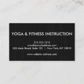 Yoga-Meditation für elegante Logos Visitenkarte (Rückseite)