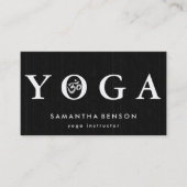 Yoga-Meditation für elegante Logos Visitenkarte (Vorderseite)