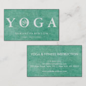 Yoga-Meditation für elegante Logos Visitenkarte (Vorne/Hinten)