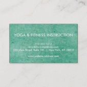 Yoga-Meditation für elegante Logos Visitenkarte (Rückseite)