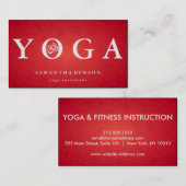 Yoga-Meditation für elegante Logos Visitenkarte (Vorne/Hinten)