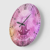 YOGA-MEDITATION IN LOTUS-POSITION GROßE WANDUHR (Winkel)