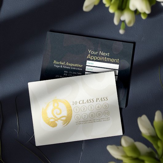 Yoga Meditation Instructor 10 Class Pass Loyalty Treuekarte