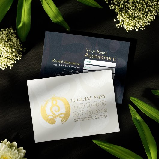 Yoga Meditation Instructor 10 Class Pass Loyalty Treuekarte