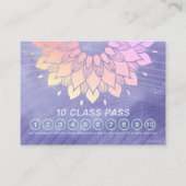 Yoga Meditation Instructor 10 Class Pass Treuekarte (Vorderseite)