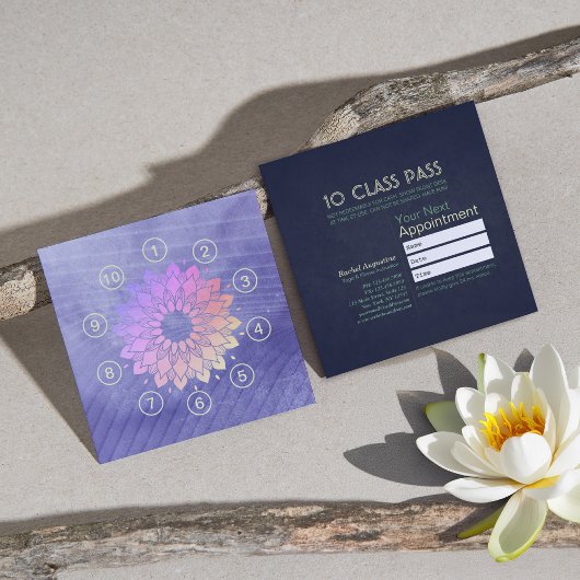 Yoga Meditation Instructor 10 Class Pass Treuekarte