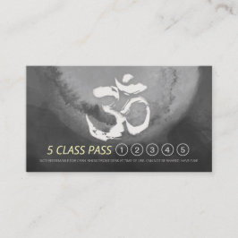 Yoga Meditation Instructor 5 Class Pass Loyalty OM Treuekarte