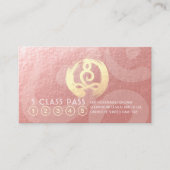 Yoga Meditation Instructor 5 Class Pass OM Loyalty Treuekarte (Vorderseite)
