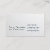 Yoga Meditation Instructor 5 Class Pass OM Symbol Treuekarte (Rückseite)