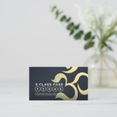 Yoga Meditation Instructor 5 Class Pass OM Symbol Treuekarte (Stehend Vorderseite)