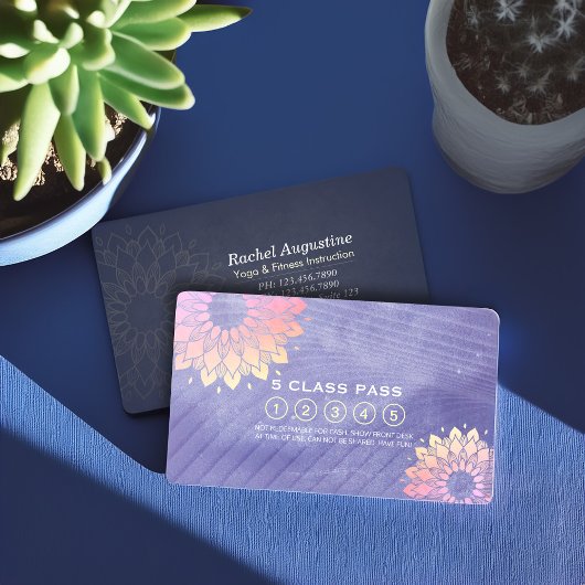 Yoga Meditation Instructor 5 Class Pass Treuekarte