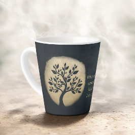Yoga Meditation Instructor Black Gold Tree Quotes Milchtasse