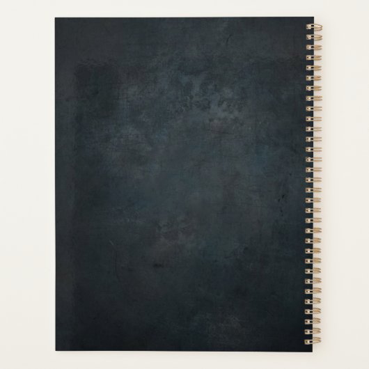 Yoga Meditation Instructor Black Gold Tree Quotes Planer (Rückseite)