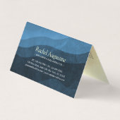 Yoga Meditation Instructor Blue Gold Mandala Preis Visitenkarten (Rückseite)