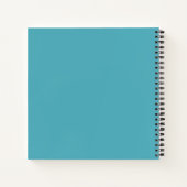 Yoga Meditation Instructor Blue Gold Mandala Zitat Notizblock (Rückseite)