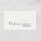 YOGA Meditation Instructor Chic Rose Gold Mandala Visitenkarte (Rückseite)