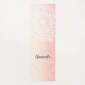 YOGA Meditation Instructor Chic Rose Gold Mandala Yogamatte (Vorderseite)