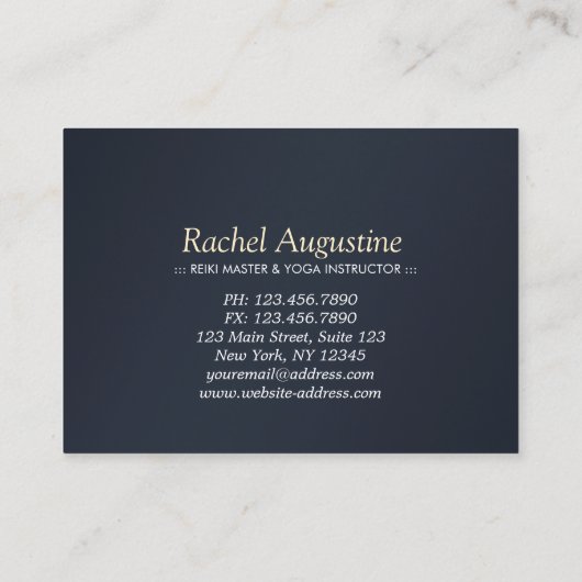 Yoga Meditation Instructor Discount Coupon Om Sign (Rückseite)