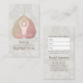YOGA Meditation Instructor Ernennung Bodhi Leaf Terminkarte (Vorne/Hinten)